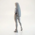 Mô hình 3D cô gái tập gym thể thao - Gym Girl Fitness Figurine - Thumbnail 4