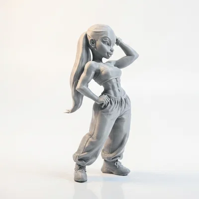 Mô hình tượng cô gái tập Gym - Phụ nữ khỏe khoắn in 3D