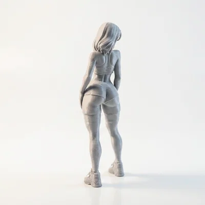 Mô hình tượng 3D nữ vận động viên Athletic Woman