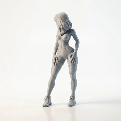 Mô hình tượng 3D nữ vận động viên Athletic Woman