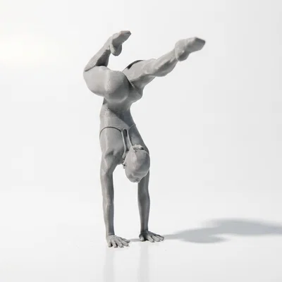 Mô hình 3D Nữ Vận động viên Thể dục trồng chuối