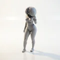 Mô hình 3D Nữ Vận Động Viên Thể Thao In Ấn - Thumbnail 1