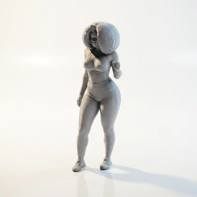 Mô hình 3D Nữ Vận Động Viên Thể Thao In Ấn