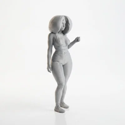 Mô hình 3D Nữ Vận Động Viên Thể Thao In Ấn