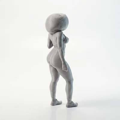 Mô hình 3D Nữ Vận Động Viên Thể Thao In Ấn