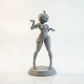Mô hình 3D cô gái đầu bí ngô Halloween xinh xắn - Thumbnail 2