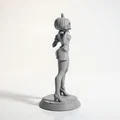 Mô hình 3D cô gái đầu bí ngô Halloween xinh xắn - Thumbnail 3