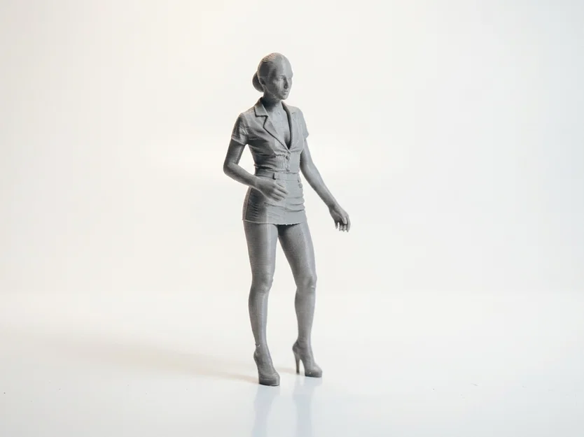 Mô hình tượng nữ nhân vật búi tóc sang trọng - File in 3D - Image 2