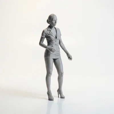 Mô hình tượng nữ nhân vật búi tóc sang trọng - File in 3D