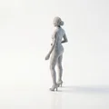 Mô hình tượng nữ nhân vật búi tóc sang trọng - File in 3D - Thumbnail 4