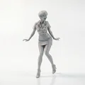 Mô hình tượng y tá vui vẻ - Mẫu in 3D chuyên nghiệp cho ngành y - Thumbnail 2