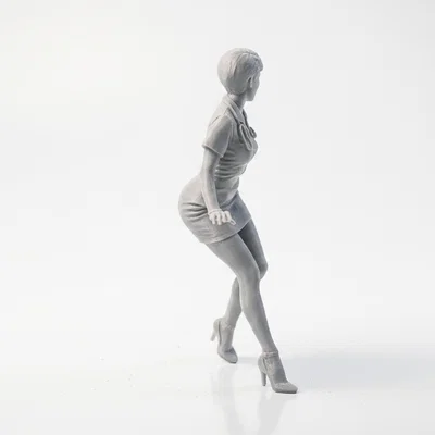 Mô hình tượng y tá vui vẻ - Mẫu in 3D chuyên nghiệp cho ngành y