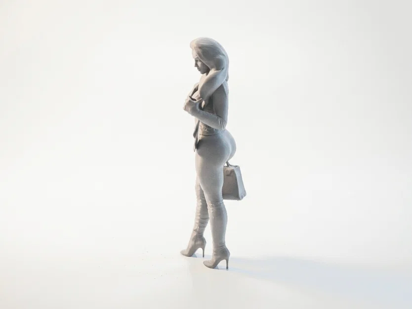 Mô hình 3D tượng nữ giới cầm túi xách - Handbag Babe - Image 1