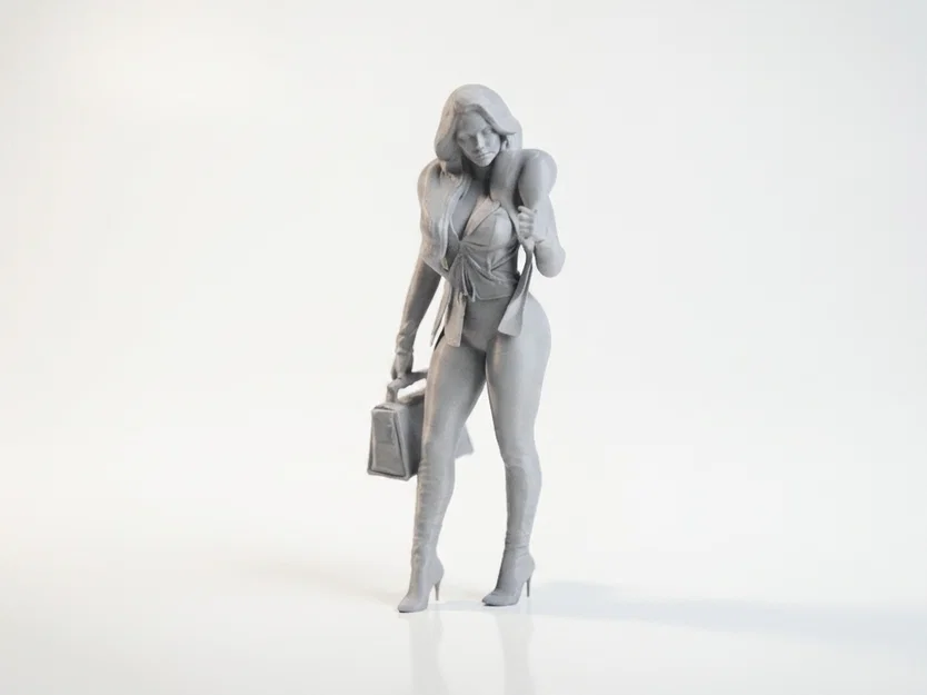 Mô hình 3D tượng nữ giới cầm túi xách - Handbag Babe - Image 2