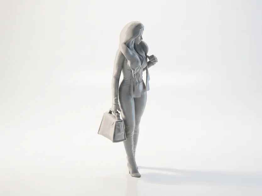 Mô hình 3D tượng nữ giới cầm túi xách - Handbag Babe - Image 3