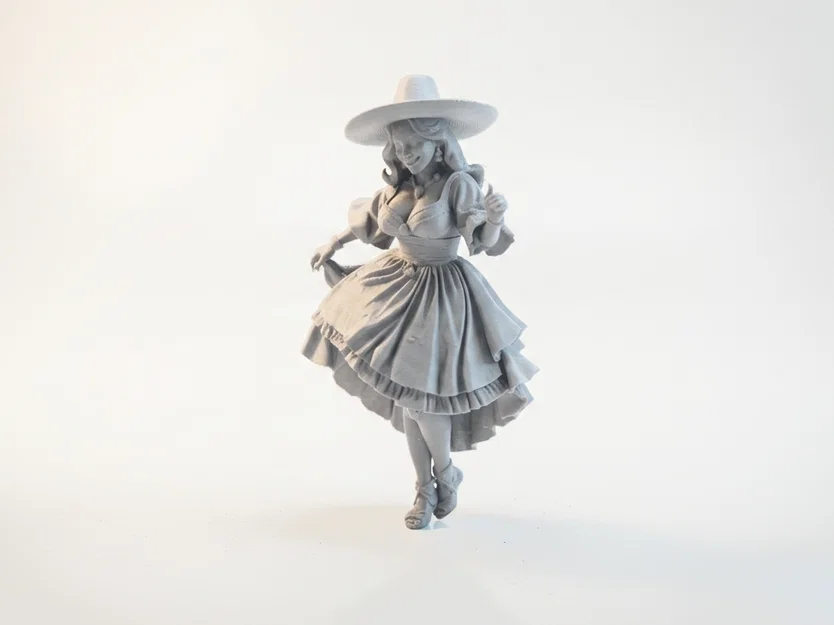 Mô hình 3D Quý cô Victorian thanh lịch (STL printable) - Image 1