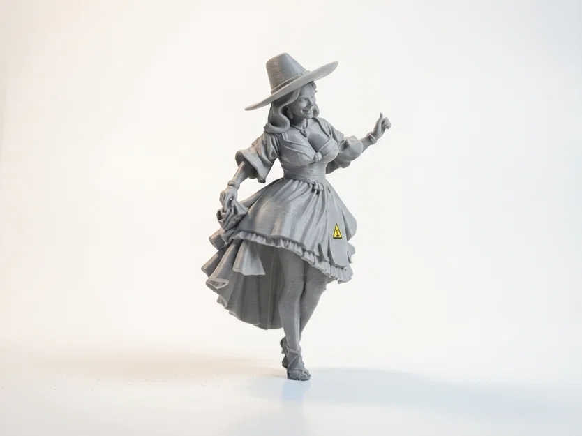 Mô hình 3D Quý cô Victorian thanh lịch (STL printable) - Image 2