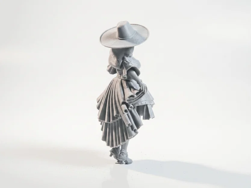 Mô hình 3D Quý cô Victorian thanh lịch (STL printable) - Image 3