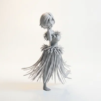 Mô hình 3D cô vũ công Hawaii (Hawaiian Dancer Figurine) in được