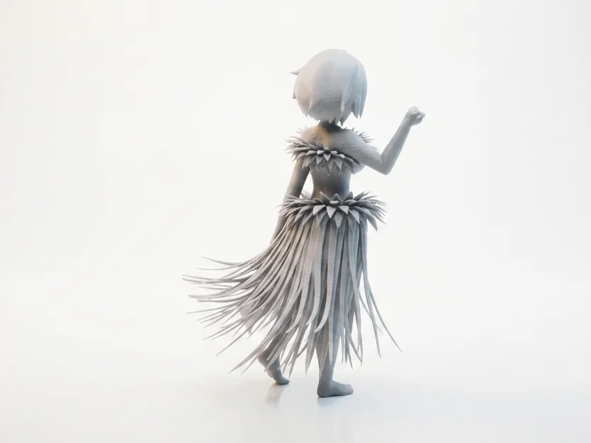 Mô hình 3D cô vũ công Hawaii (Hawaiian Dancer Figurine) in được - Image 3