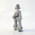 Mô hình tượng cô gái đeo tai nghe - Tệp in 3D phong cách hiện đại - Thumbnail 3