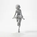 Mô hình Anime cô gái đeo tai nghe - Tệp in 3D - Thumbnail 3