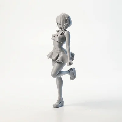 Mô hình Anime cô gái đeo tai nghe - Tệp in 3D