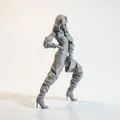 Mô Hình Tượng Nữ Đi Bốt Cao Cổ Đeo Kính Sành Điệu - Bản In 3D - Thumbnail 2