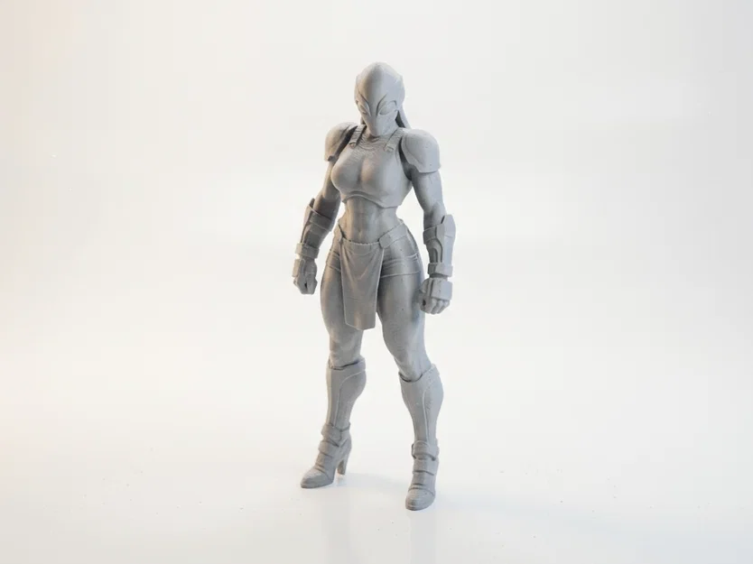 Mô hình 3D Nữ Chiến Binh Bọc Giáp - File in 3D STL - Image 1
