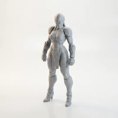 Mô hình 3D Nữ Chiến Binh Bọc Giáp - File in 3D STL