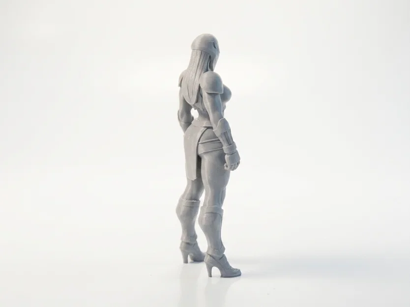 Mô hình 3D Nữ Chiến Binh Bọc Giáp - File in 3D STL - Image 3