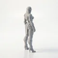 Mô hình 3D Nữ Chiến Binh Bọc Giáp - File in 3D STL - Thumbnail 3