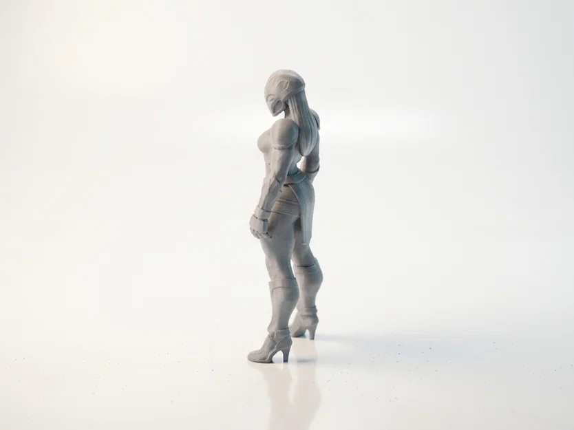 Mô hình 3D Nữ Chiến Binh Bọc Giáp - File in 3D STL - Image 4