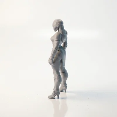 Mô hình 3D Nữ Chiến Binh Bọc Giáp - File in 3D STL