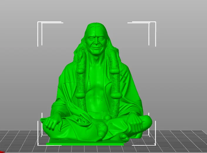 Mô hình 3D tượng chân dung Krupalu Maharaj in ấn sắc nét - Image 1