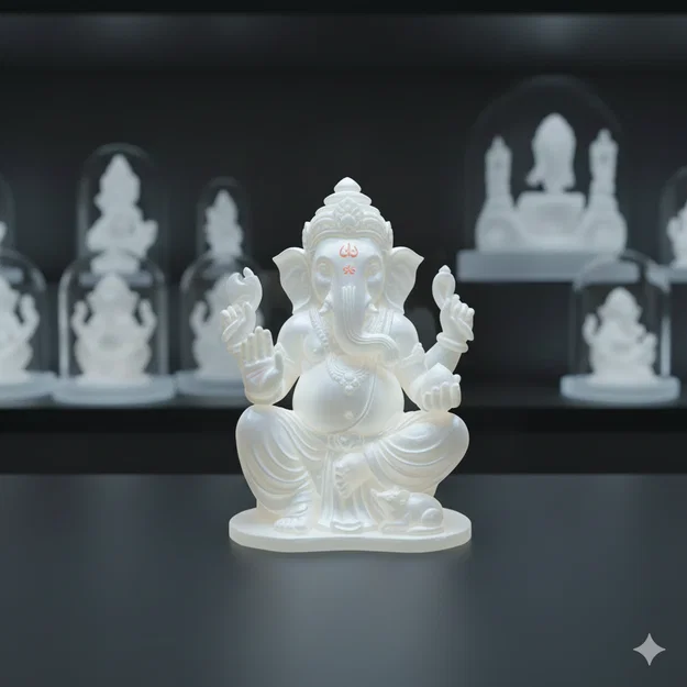 Tượng Thần Ganesha 3D: Mẫu in nghệ thuật đầy tinh xảo - Image 1
