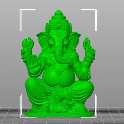 Tượng Thần Ganesha 3D: Mẫu in nghệ thuật đầy tinh xảo