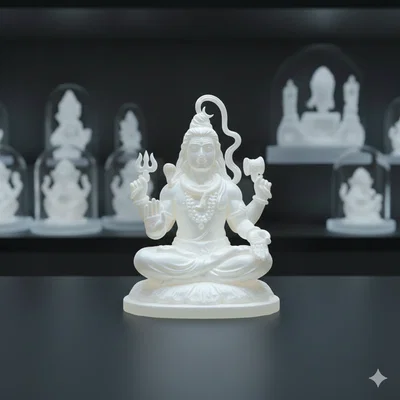 Mô hình 3D Lord Shiva tinh xảo - Tượng thần Shiva trang trí độc đáo