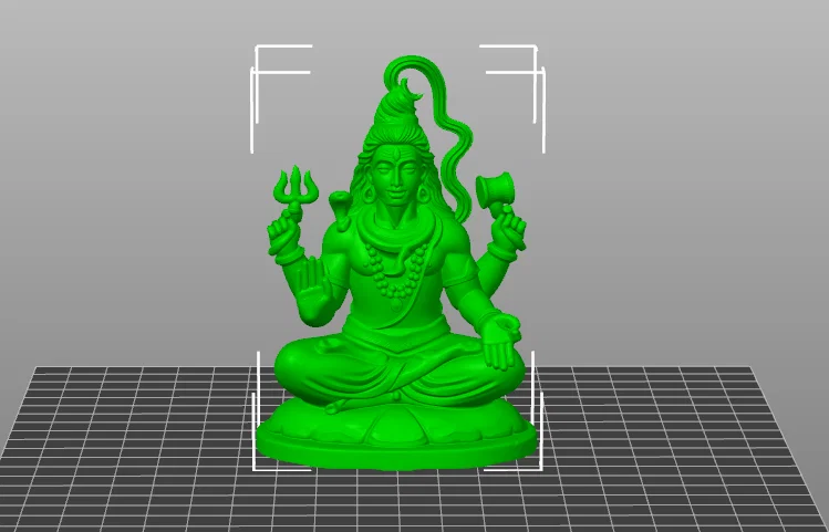 Mô hình 3D Lord Shiva tinh xảo - Tượng thần Shiva trang trí độc đáo - Image 2