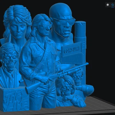 Mô hình 3D Diorama They Live 1988 - Sắc nét và chân thực