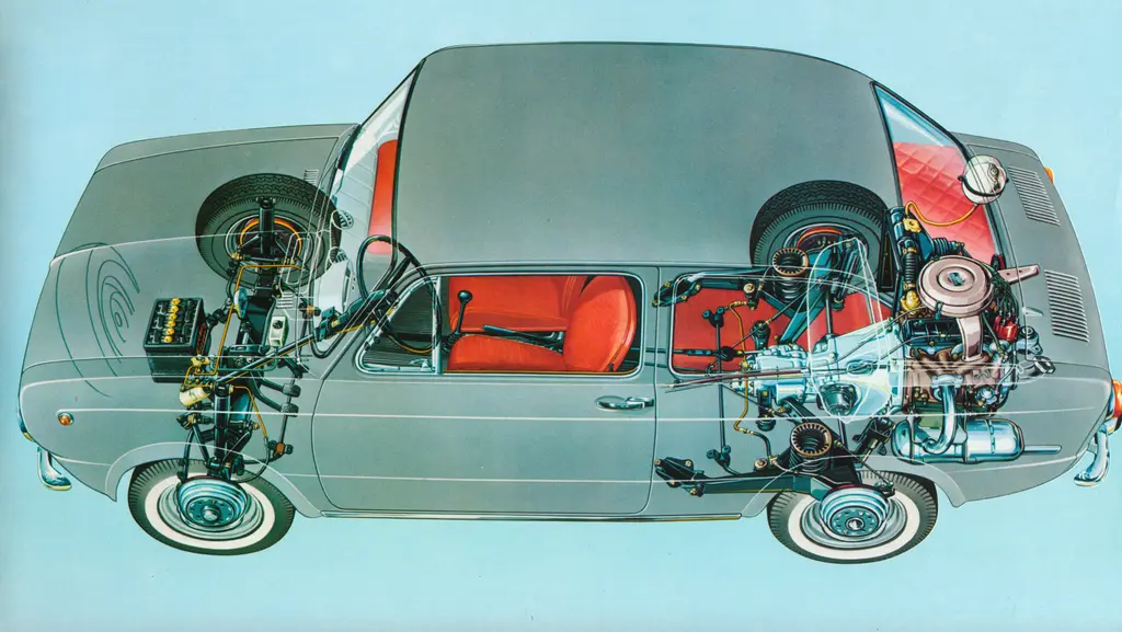 Mô hình xe cổ Fiat 850 đời 1964 - Tệp in 3D chi tiết cho người đam mê - Image 5