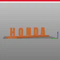 Mô hình trang trí xoay chữ HONDA POWAA 3D độc đáo - Thumbnail 1