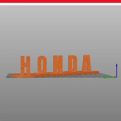 Mô hình trang trí xoay chữ HONDA POWAA 3D độc đáo