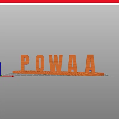 Mô hình trang trí xoay chữ HONDA POWAA 3D độc đáo