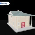 Nhà 2 tầng tỉ lệ HO – Mô hình in 3D bởi 3D Kit Factory - Thumbnail 1