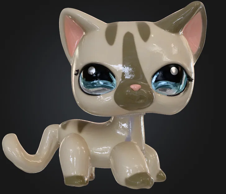 Mô hình mèo Littlest Pet Shop Shorthair (File in 3D) - Image 1
