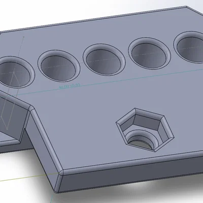 Nắp cố định Original Prusa Enclosure - Bộ 5 lỗ dẫn PTFE cho MMU3