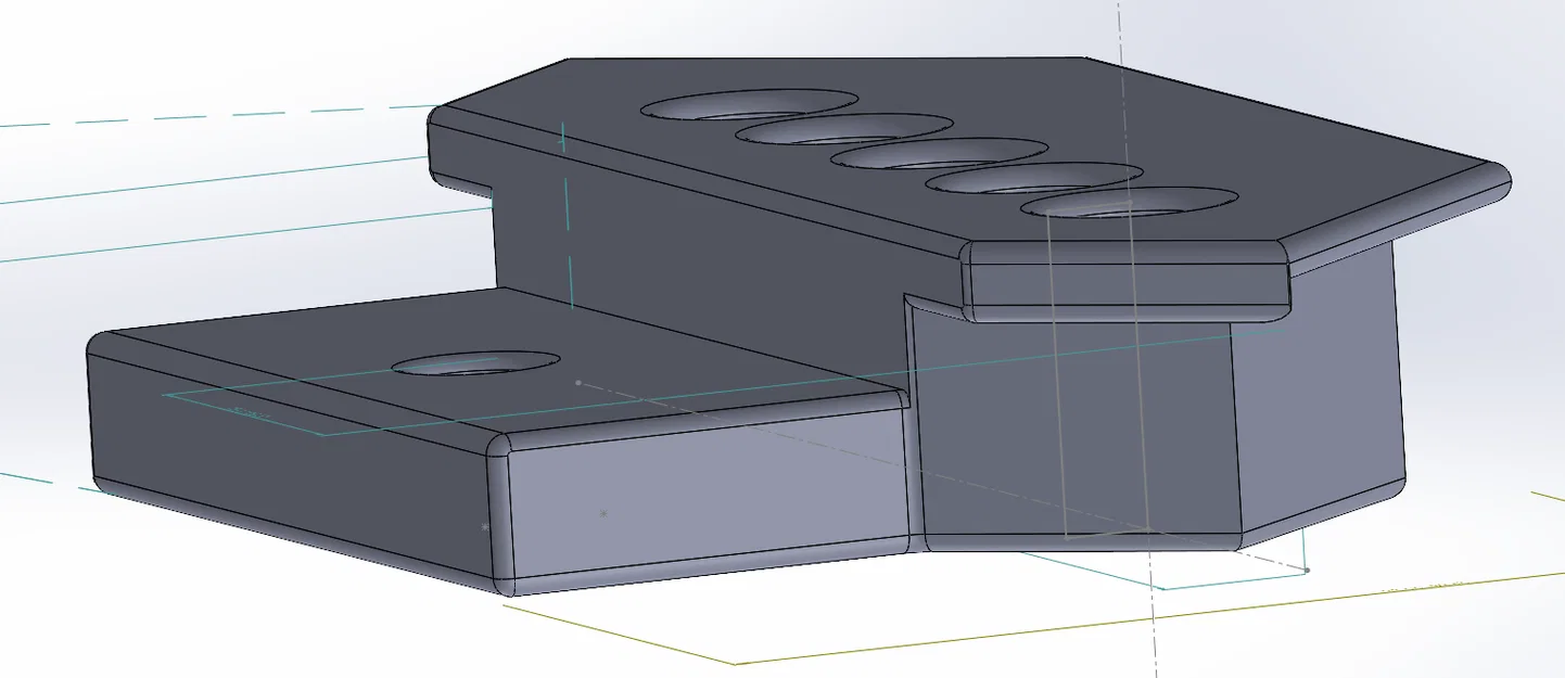 Nắp cố định Original Prusa Enclosure - Bộ 5 lỗ dẫn PTFE cho MMU3 - Image 2