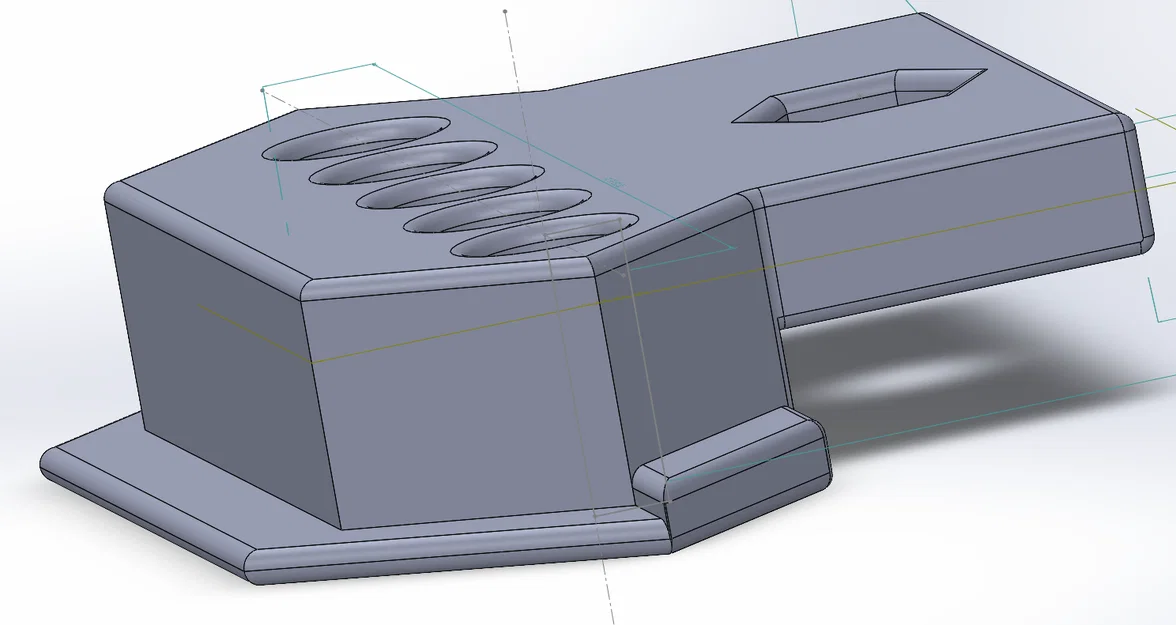 Nắp cố định Original Prusa Enclosure - Bộ 5 lỗ dẫn PTFE cho MMU3 - Image 3