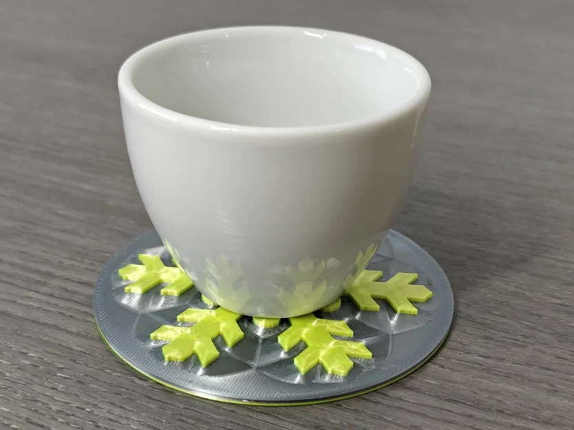 Đế lót ly họa tiết bông tuyết - Snowflake Coaster 2 - Image 4
